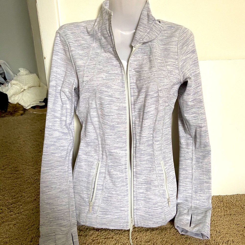 Lululemon define jacket 4 white gray new